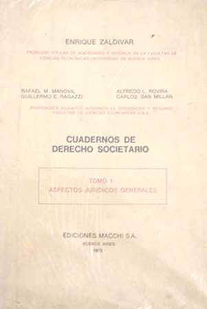 Cuadernos de derecho societario (Tomo 1)