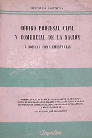 Codigo procesal civil y comercial de la nacion