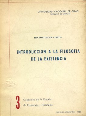 Introduccion a la filosofia de la existencia