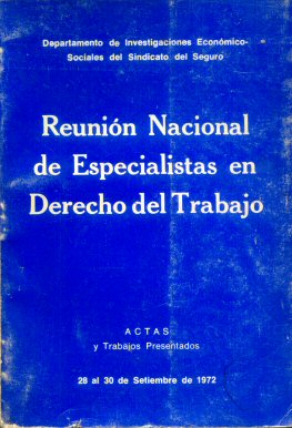 Reunion nacional de especialistas en derecho del trabajo