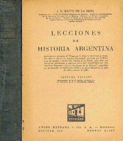 Lecciones de historia argentina