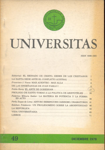 Universitas - Deber de los cristianos.