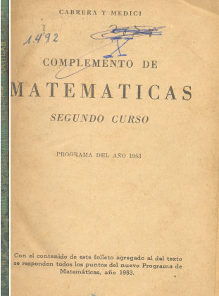 Complemento de Matemticas 2 curso