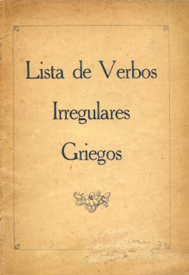 Lista de verbos irregulares Griegos