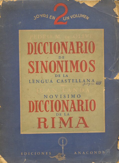 Diccionario de sinonimos - Novisimo diccionario de la rima