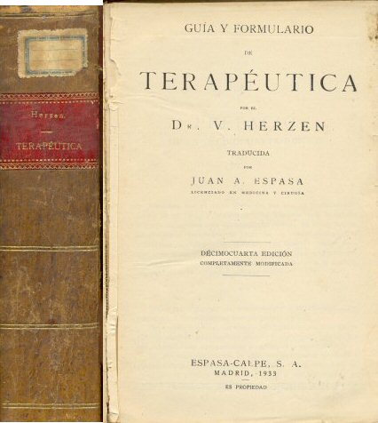 Guia y formulario de terapeutica