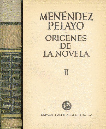 Origenes de la novela (tomo 2)