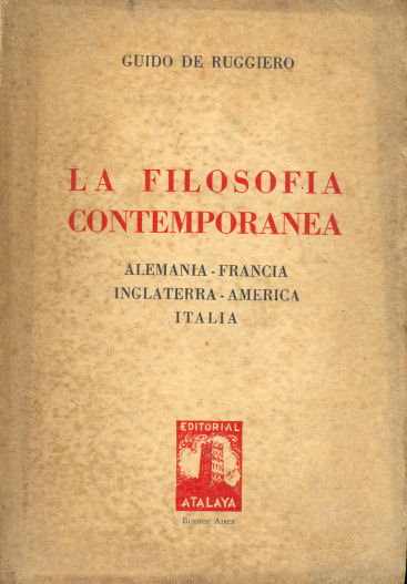 La filosofia contempornea