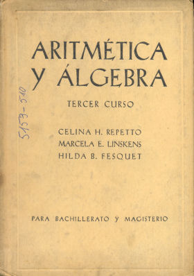 Aritmtica y lgebra - Tercer curso