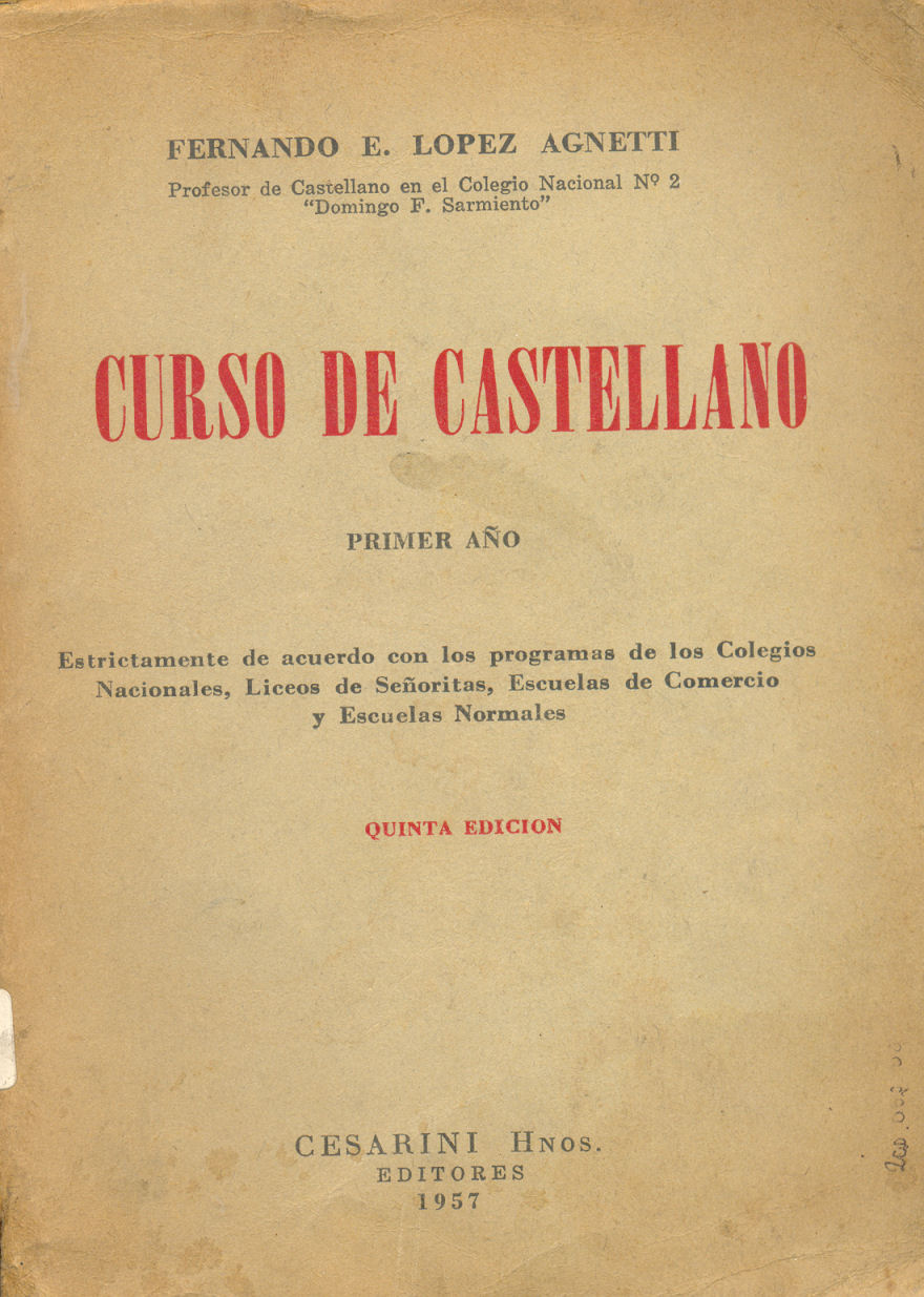 Curso de castellano - Primer ao