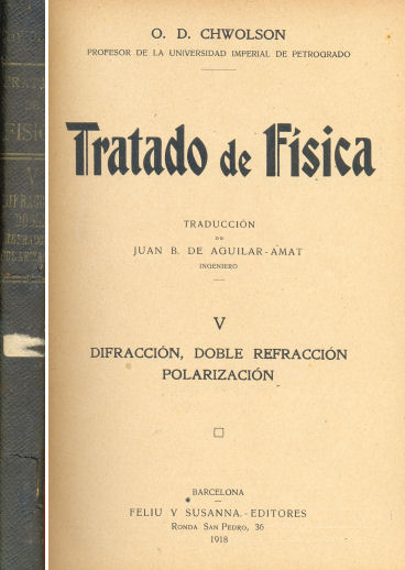 Tratado de fsica - Difraccin, doble refraccin, polarizacin