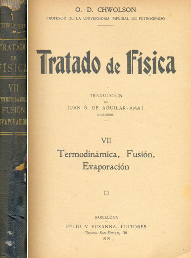 Tratado de fsica - Termodinmica: Fusin - Evaporacin