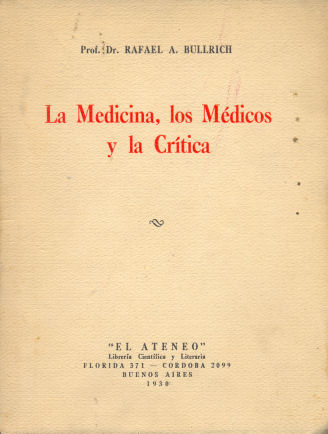 La medicina, los mdicos y la crtica