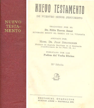 Nuevo Testamento de Nuestro Seor Jesucristo