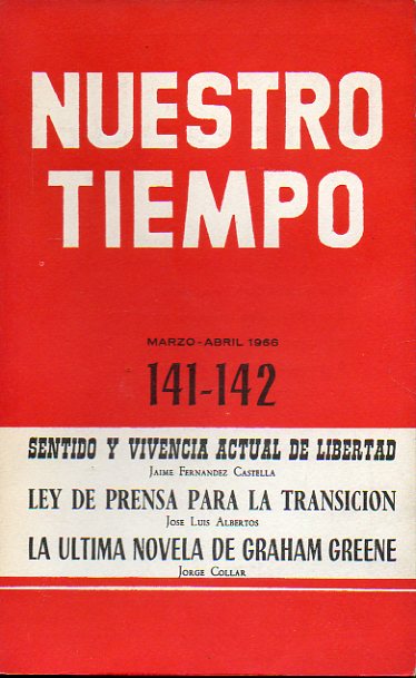 NUESTRO TIEMPO. Revista de cuestiones actuales. N 141-142.