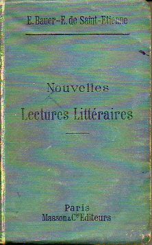 NOUVELLES LECTURES LITTRAIRES AVEC NOTES ET NOTICES.