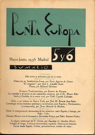 REVISTA: PUNTA EUROPA. Ao I. Nos. 5 y 6.