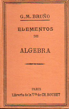 ELEMENTOS DE LGEBRA.