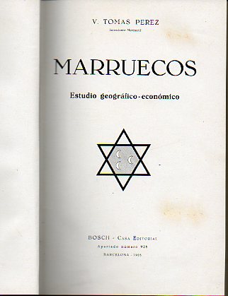 MARRUECOS. Estudio geogrfico-econmico.