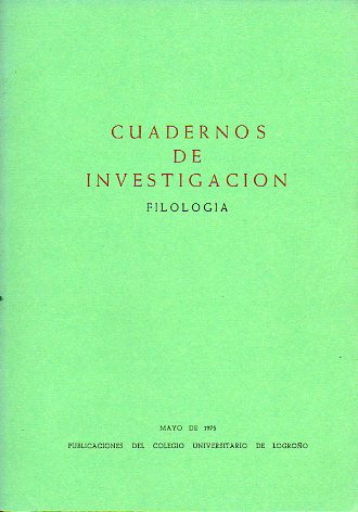 CUADERNOS DE INVESTIGACIN. FILOLOGA.