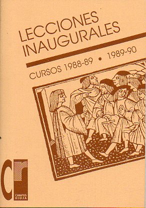 LECCIONES INAUGURALES CURSOS 1988-1989 y 1989-19890.