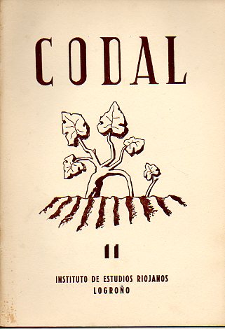 CODAL. Suplemento Literario de BERCEO. N 11. Textos de Leandro Alegra, Luis Barrn, Rafael Azcona, Pedro Abril, Rafael Snchez Mazas.