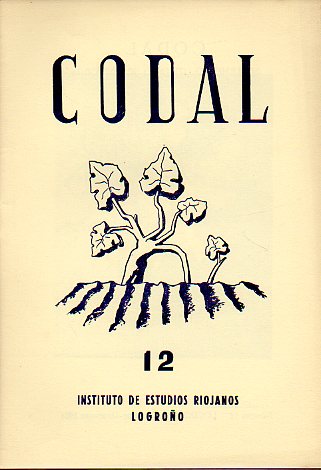 CODAL. Suplemento Literario de BERCEO. N� 12. Textos de Leandro Alegr�a, Rafael Azcona, Diego Ochagav�a, Carmen Santolyaa, Jos� Luis Domingo Muro, Ped