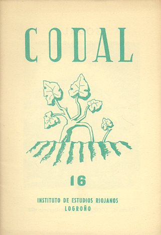 CODAL. Suplemento Literario de BERCEO. N 16. Textos de Leandro Alegra, Rafael Azcona,  Enrique Rubio, Lope Mateo, Jess Tom, Julin Velasco de Tole