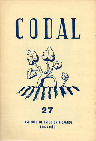 CODAL. Suplemento Literario de BERCEO. N 27. Textos de Lope Mateo, Leandro Alegra, Julin Velasco de Toledo, Maeliano Peraile, Jos Luis Gelaberte,