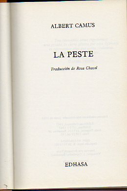 LA PESTE.