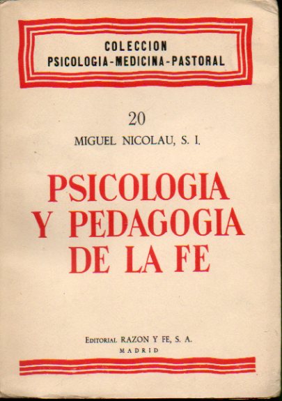 PSICOLOGA Y PEDAGOGA DE LA FE.