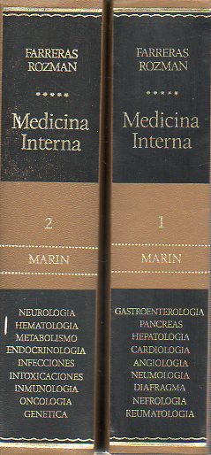 MEDICINA INTERNA. Fundado por A. V. Domarus. Continuado por P. Farreras Valent (1916-1968). Novena edicin, dirigida actualmente por... Con a colabor