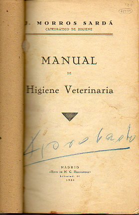 MANUAL DE HIGIENE VETERINARIA.