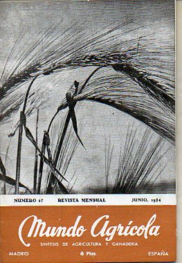 MUNDO AGRCOLA. Revista Mensual. Sntesis de Agricultura y Ganadera. N 27.