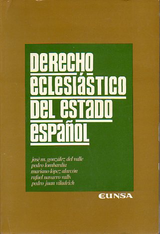 DERECHO ECLESISTICO DEL ESTADO ESPAOL.