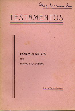 TESTAMENTOS. 5 ed.
