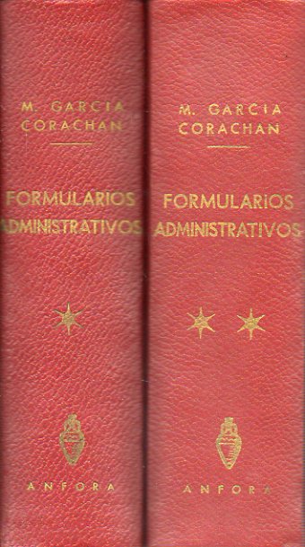 FORMULARIOS ADMINISTRATIVOS. 2 vols.