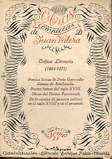 OBRAS COMPLETAS. Vol. 23. Crtica Literaria (1864-1871).