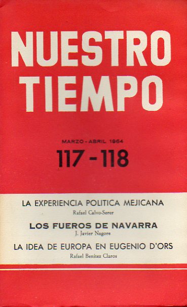 NUESTRO TIEMPO. Revista de cuestiones actuales. N 117-118.