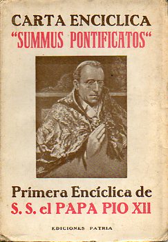 CARTA ENCCLICA SUMMUS PONTIFICATUS.