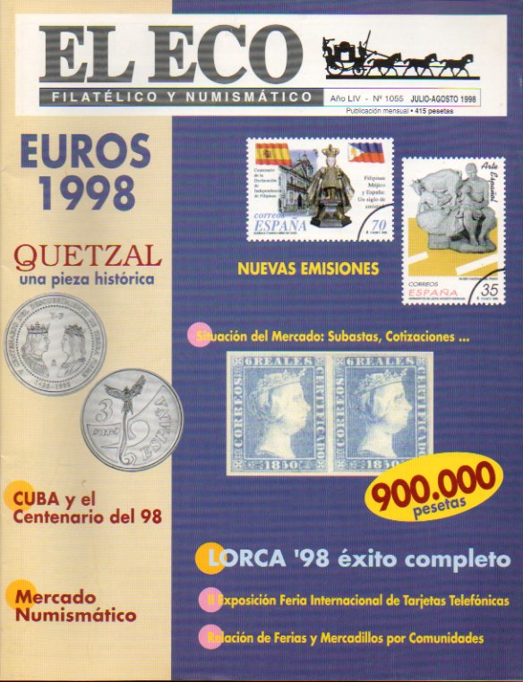 Revista EL ECO FILATLICO Y NUMISMTICO. Ao LIV. N 1055.