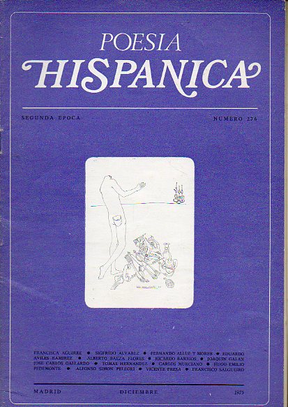 POESA HISPNICA. II poca. N 276. H. E. Pedemonte: Poesa y Geografa; Eduardo Avils: Espaa en los versos y en el corazn de Rubn Daro; Poemas d