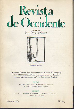 REVISTA DE OCCIDENTE. N� 89.