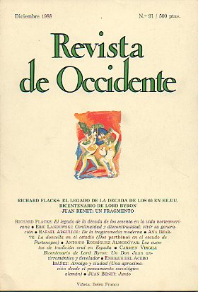 REVISTA DE OCCIDENTE. N 91.