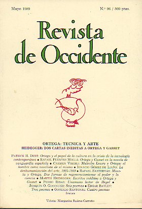 REVISTA DE OCCIDENTE. N 96.