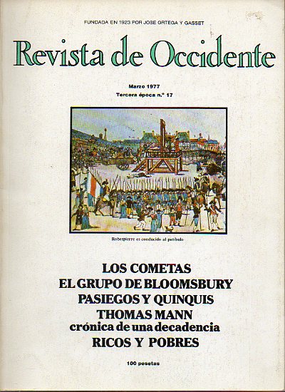 REVISTA DE OCCIDENTE. Tercera poca. N 17.