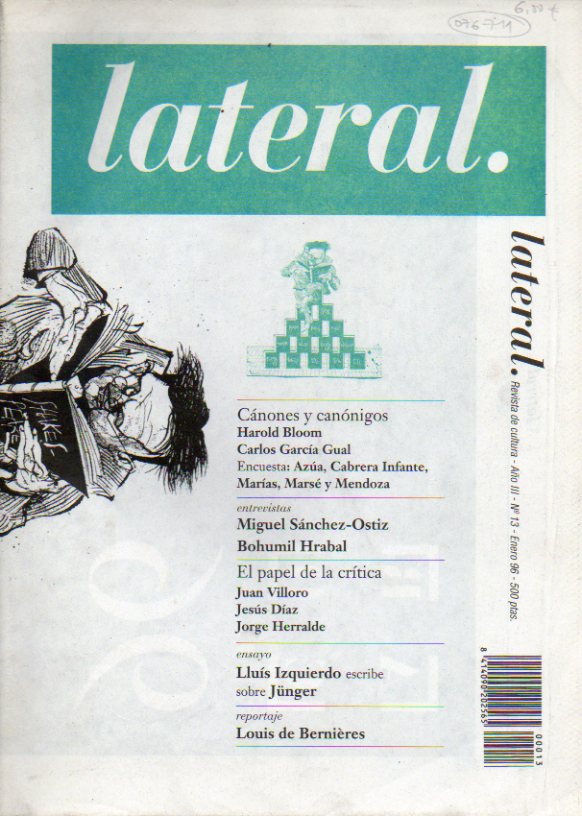 LATERAL. Revista de cultura. Ao III. N 13.