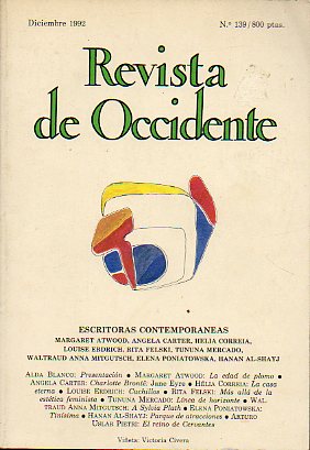 REVISTA DE OCCIDENTE. N 139. Escritoras contemporneas.