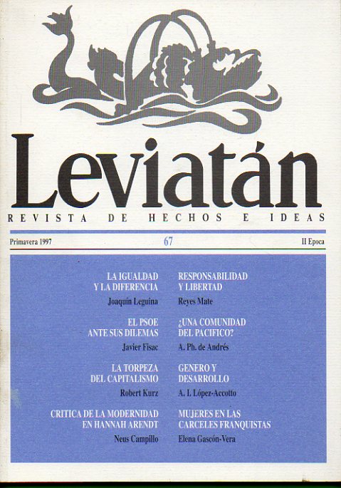 LEVIATN. Revista de Hechos e Ideas. N 67.