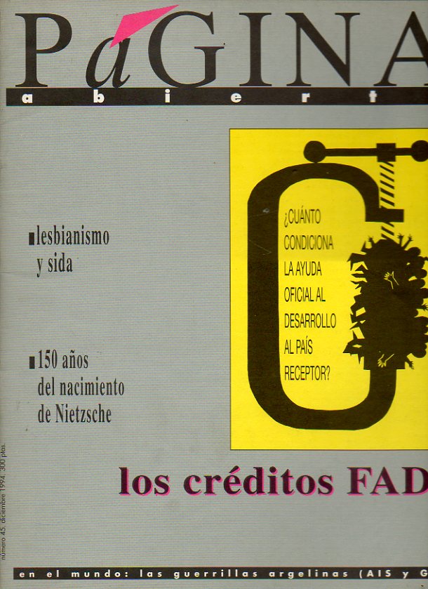 P�GINA ABIERTA. POR UNA IZQUIERDA ALTERNATIVA. N� 45.
